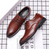 Luxury Pointed Toe Men's Leather Dress Shoes for Formal & Casual Occasions